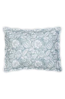 Matouk Granada Quilted Cotton Percale Sham in Hazy Blue at Nordstrom