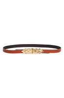 Raina Three Shells Leather Belt in Cognac at Nordstrom