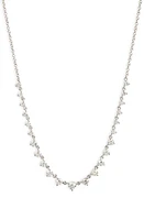 Meira T Diamond Frontal Necklace in White at Nordstrom, Size 18