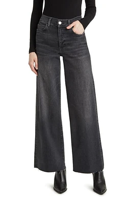 FRAME Le Slim Palazzo Raw Hem High Waist Wide Leg Jeans Murphy at Nordstrom,