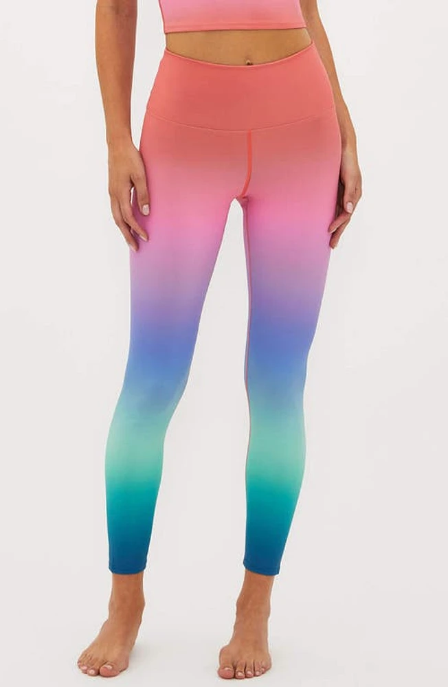 Beach Riot Piper Ombré Leggings in High Tide Ombre at Nordstrom, Size X-Small