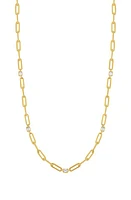 Bony Levy Varda Baguette Diamond Link Necklace in 18K Yellow Gold at Nordstrom