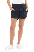 Ripe Maternity Indi Smocked Linen Blend Drawstring Shorts at Nordstrom,