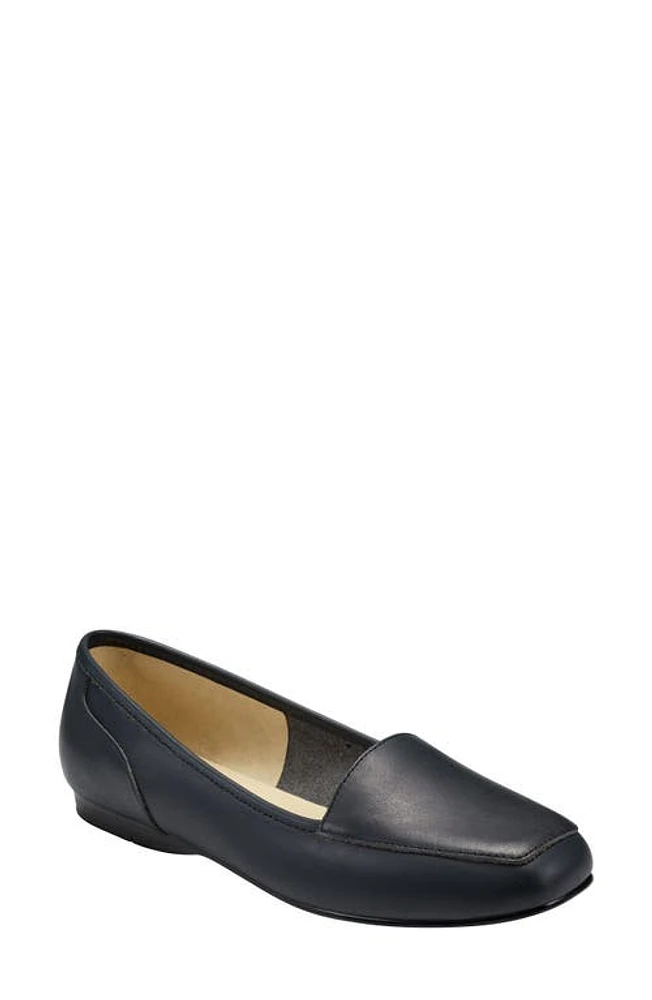 Bandolino Liberty Leather Flat Navy at Nordstrom,