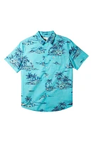 Quiksilver Apero Short Sleeve Button-Up Shirt at Nordstrom,