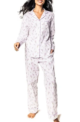 Petite Plume Fields of Provence Pajamas White at Nordstrom,