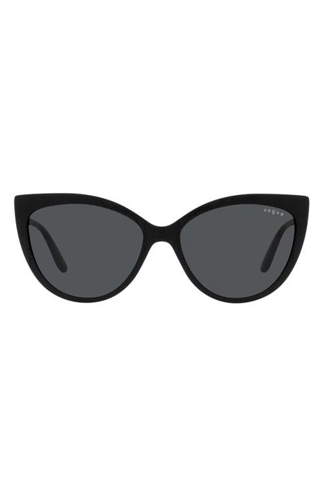 VOGUE 57mm Cat Eye Sunglasses in Black at Nordstrom