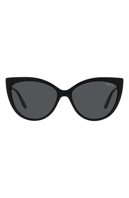 VOGUE 57mm Cat Eye Sunglasses in Black at Nordstrom