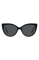 VOGUE 57mm Cat Eye Sunglasses in Black at Nordstrom