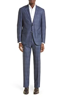 ZEGNA 15Milmil15 Prince of Wales Plaid Wool Suit Blue at Nordstrom, Us