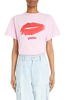 Isabel Marant Yates Kiss Graphic T-Shirt in Pink at Nordstrom, Size Large