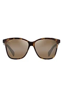 Maui Jim Liquid Sunshine Gradient PolarizedPlus2 Round Sunglasses in Tokyo Tortoise at Nordstrom