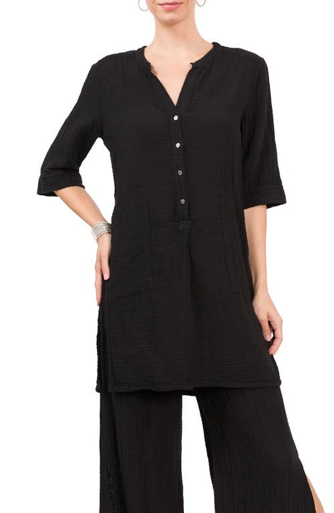 Everyday Ritual Kinsley Cotton Tunic Black at Nordstrom,