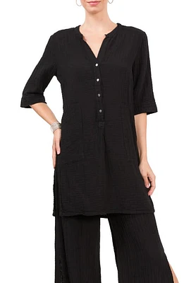 Everyday Ritual Kinsley Cotton Tunic Black at Nordstrom,