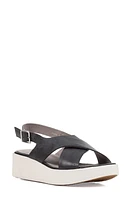 Geox Laudara Platform Slingback Sandal in Black at Nordstrom, Size 9Us