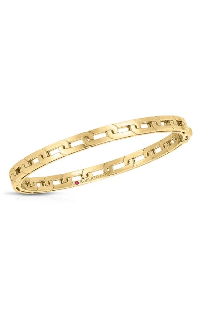 Roberto Coin Navarra 18K Gold Oro Classic Bangle in Yellow Gold at Nordstrom, Size 7