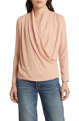 NIKKI LUND Rose Long Sleeve Blouse Pink at Nordstrom,