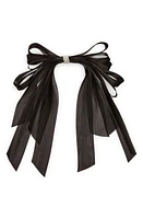 Tasha Layered Bow Barrette in Black at Nordstrom