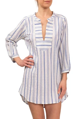 Everyday Ritual Hailey Stripe Cotton Pajama Tunic at Nordstrom,