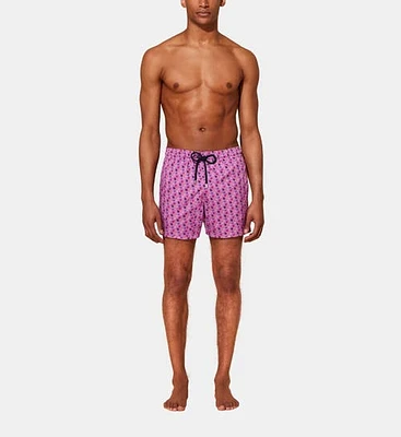 Vilebrequin Men's Micro Ronde Des Tortues Rainbow Stretch Swim Trunks in Glycine at Nordstrom