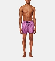 Vilebrequin Men's Micro Ronde Des Tortues Rainbow Stretch Swim Trunks in Glycine at Nordstrom