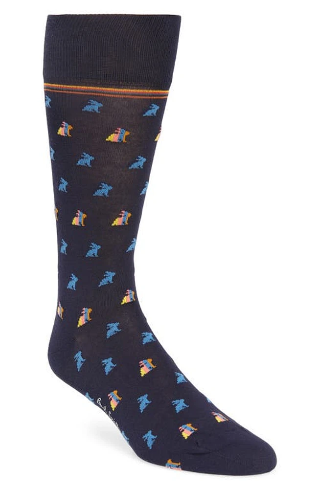 Paul Smith Cole Rabbit Dress Socks in Navy at Nordstrom