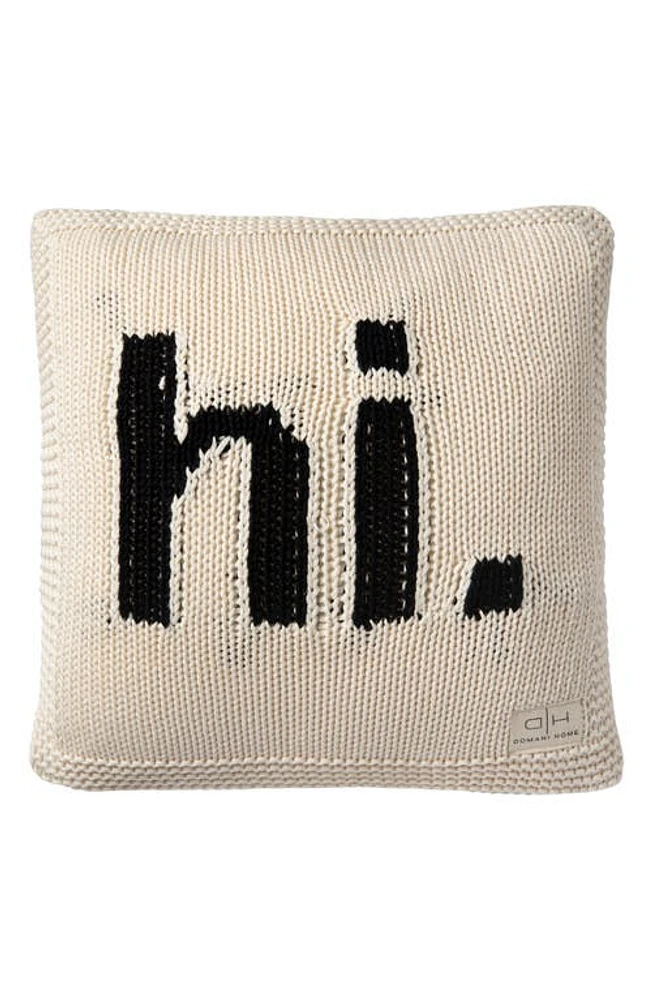 Domani Home Hi Cushion Accent Pillow in Black at Nordstrom