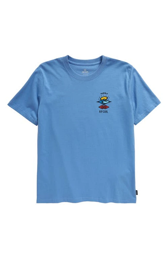 Rip Curl Kids' Search Icon Graphic T-Shirt Blue Yonder at Nordstrom,