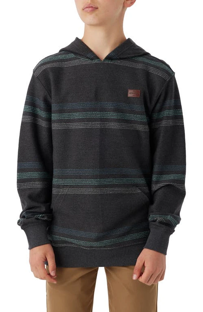 O'Neill Kids' Bavaro Stripe Hoodie in Black 2 at Nordstrom