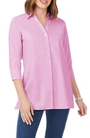 Foxcroft Pamela Stretch Button-Up Tunic at Nordstrom,