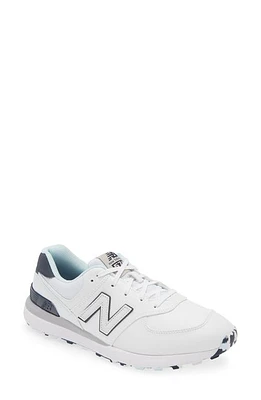 NEW BALANCE Golf 574 Greens V2 Spikeless Shoe White /Blue at