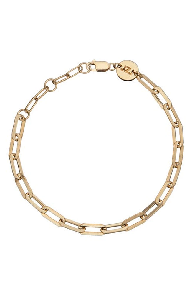 Jennifer Zeuner Maggie Chain Link Bracelet in Yellow Gold at Nordstrom