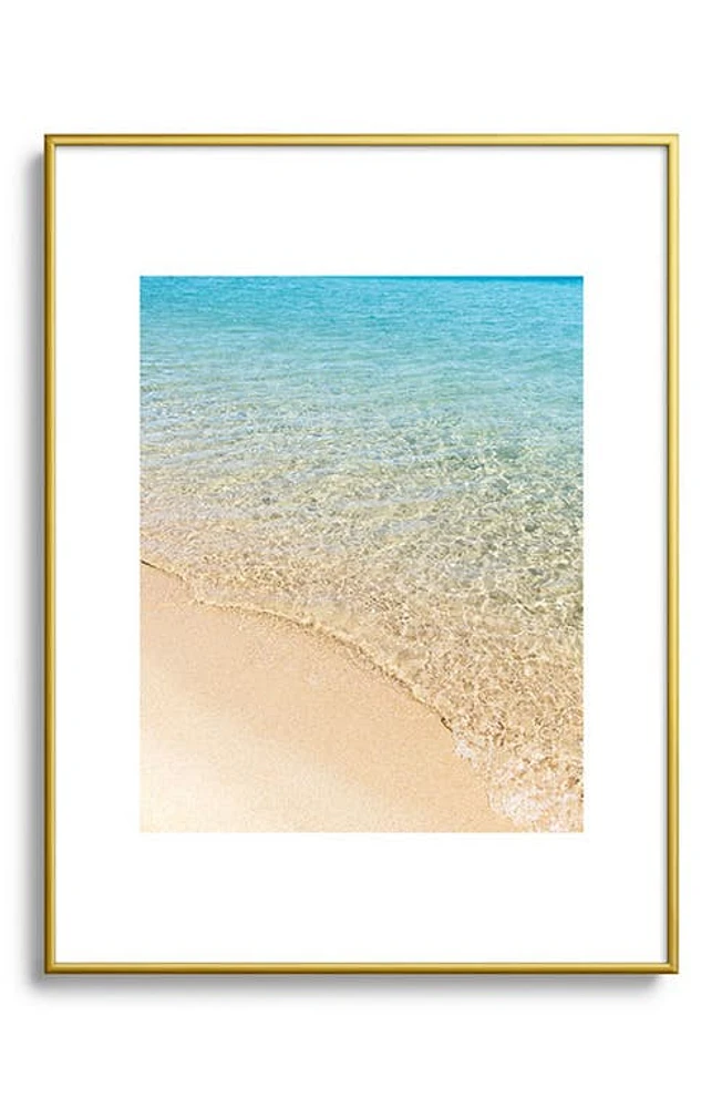 Deny Designs Tahoe Shore Framed Art Print in Golden Tones at Nordstrom