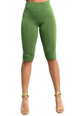 Dai Moda Biker Shorts in Green at Nordstrom, Size Small