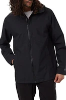 tentree Nimbus Waterproof Hooded Rain Jacket in Meteorite Black at Nordstrom, Size Small