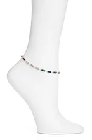 VIDAKUSH Prism Crystal Anklet in Multi/Silver at Nordstrom