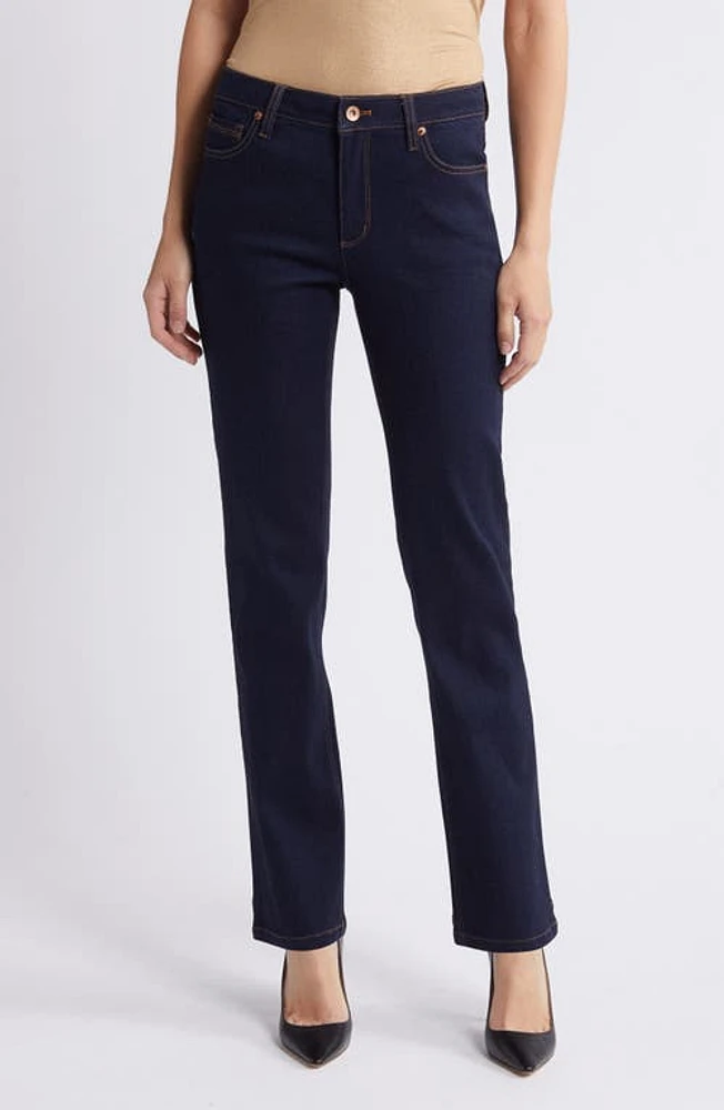 Anne Klein Straight Leg Jeans Metropolitan Wash at Nordstrom,