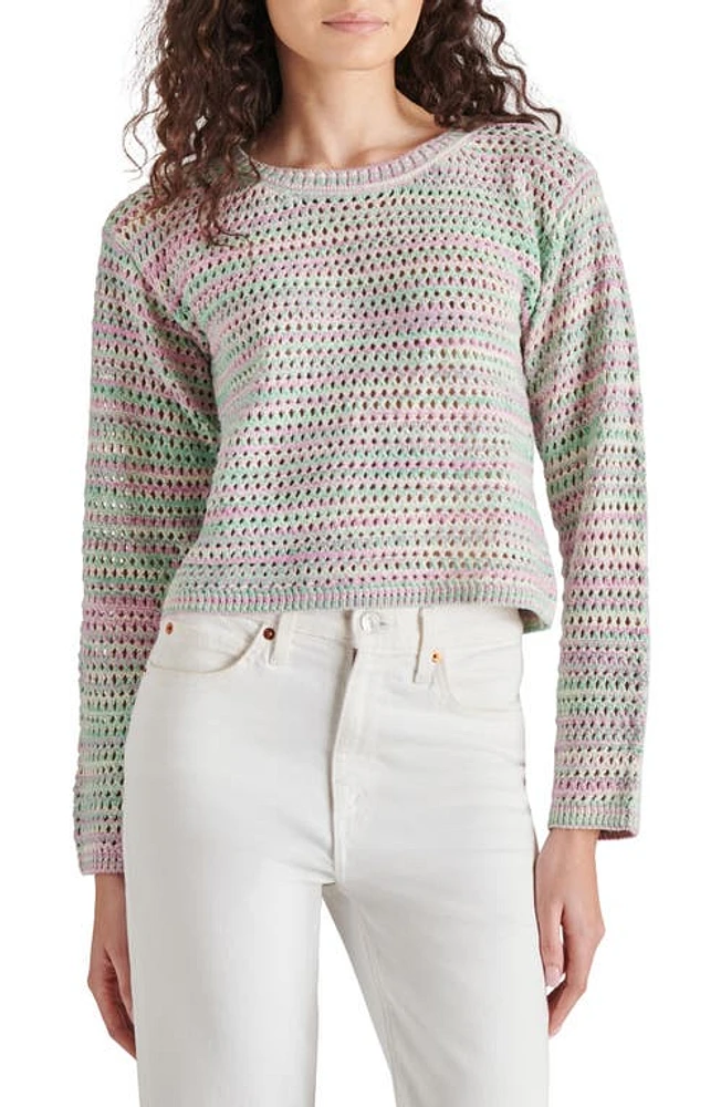 Steve Madden Delicia Open Stitch Sweater Multi at Nordstrom,