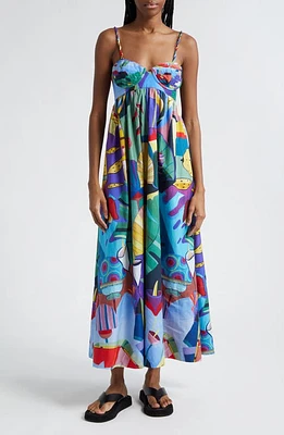 FARM Rio Tropical Scenario Maxi Dress in Tropical Scenario Multicolor at Nordstrom, Size Large