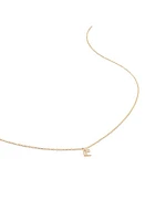 Monica Vinader Small Initial Pendant Necklace in 14Kt Solid Gold