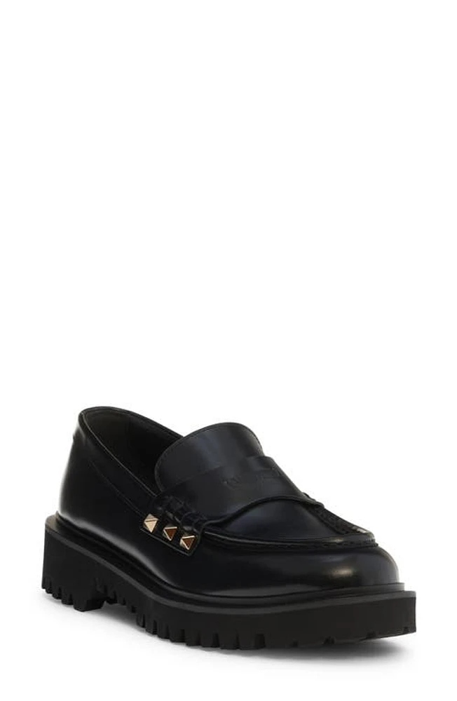 Valentino Garavani Rockstud Lug Sole Loafer 0No Nero at Nordstrom,