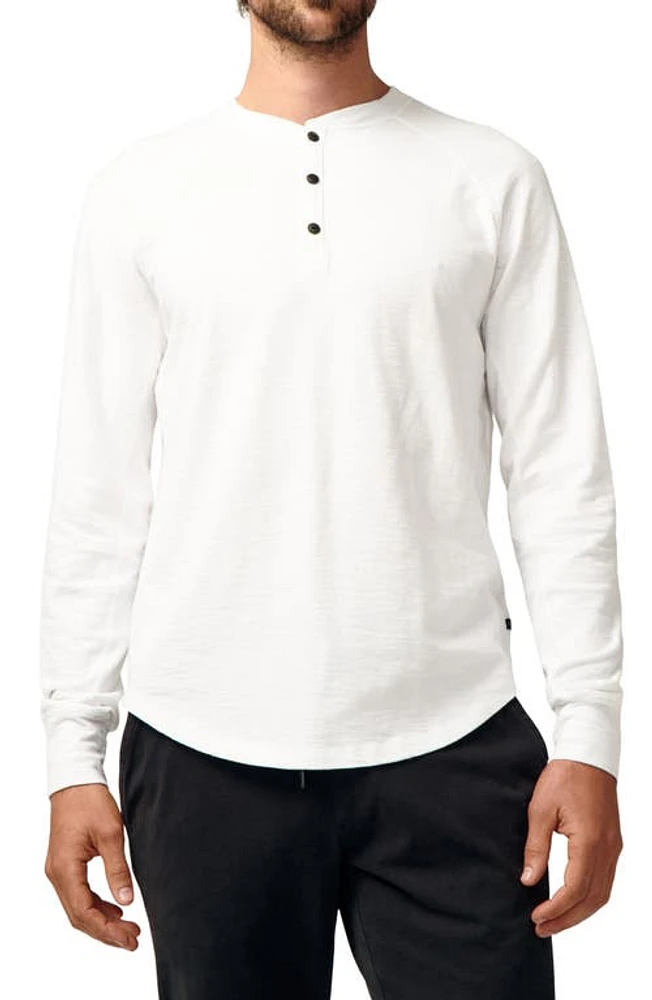 Good Man Brand Slim Fit Henley in White at Nordstrom, Size Xx-Large