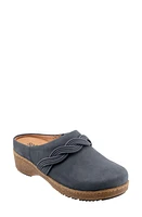 SoftWalk Arvada Twist Mule Navy Nubuck at Nordstrom,