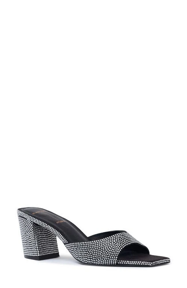 BLACK SUEDE STUDIO Dia Crystal Embellished Slide Sandal at Nordstrom,