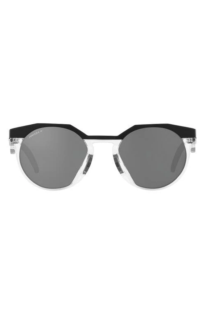 Oakley HSTN 52mm Prizm Polarized Round Sunglasses in Black at Nordstrom