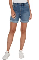 Liverpool Los Angeles Marley Cuffed Girlfriend Denim Shorts Scottsdale at Nordstrom,