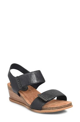 Söfft Verdi II Wedge Sandal Black at Nordstrom,