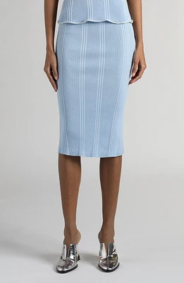 Bottega Veneta Variegated Rib Pencil Skirt Bubble at Nordstrom,