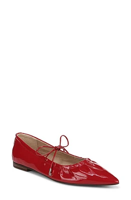 Sam Edelman Bri Mary Jane Pointed Toe Flat Begonia Red at Nordstrom,