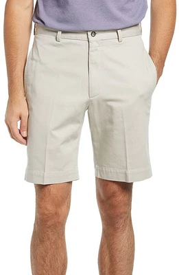 Berle Charleston Khakis Flat Front Chino Shorts Stone at Nordstrom,